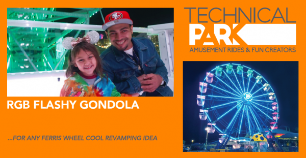 Ferris Wheel Flashy Gondolas on FW30